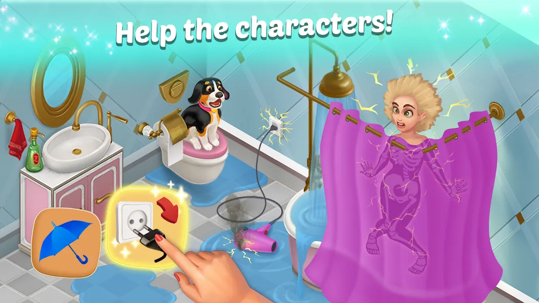 Family Hotel: love & match-3 (Фэмели Отель)  [МОД Unlimited Money] Screenshot 3