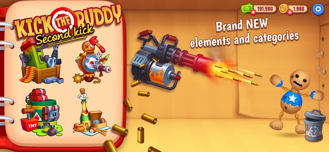 Kick the Buddy: Second Kick (Кик зе Бадди)  [МОД Много денег] Screenshot 2
