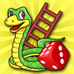 Взломанная Snakes & Ladders: Online Dice!  [МОД Mega Pack] - последняя версия apk на Андроид