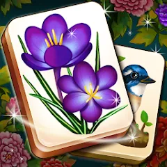 Взлом Mahjong Blossom Solitaire  [МОД Много денег] - полная версия apk на Андроид