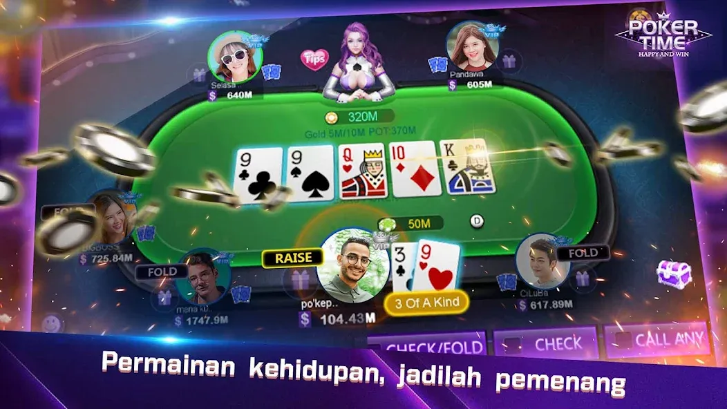 Poker Time- Pulsa Texas Holdem (Покер Тайм)  [МОД Меню] Screenshot 3