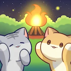 Скачать взломанную Cat Forest - Healing Camp  [МОД Много монет] - стабильная версия apk на Андроид