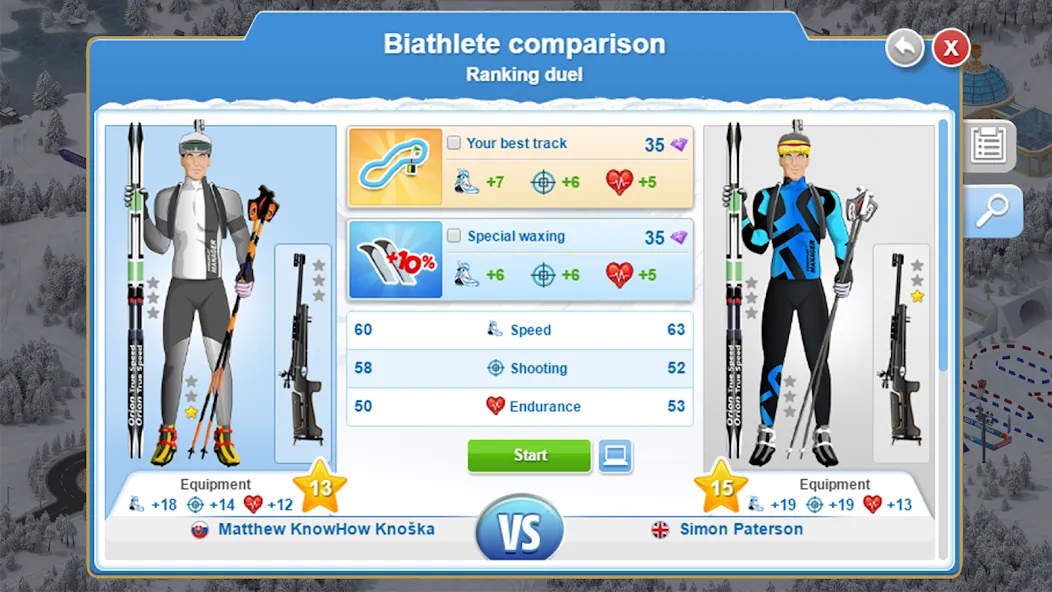 Biathlon Mania (Биатлон Мания)  [МОД Unlimited Money] Screenshot 5