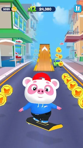 Piggy Panda Run: Fun Game  [МОД Menu] Screenshot 3