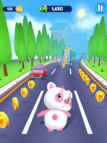 Piggy Panda Run: Fun Game  [МОД Menu] Screenshot 5