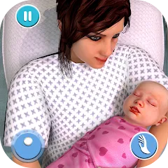 Скачать взлом Pregnant Mother Simulator Game (Симулятор беременной мамы)  [МОД Меню] - последняя версия apk на Андроид