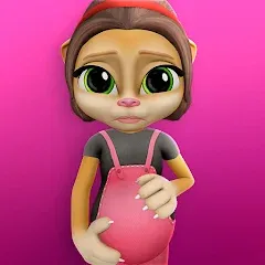 Взломанная Pregnant Talking Cat Emma  [МОД Много денег] - полная версия apk на Андроид