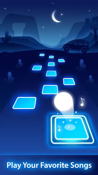 Magic Ball Tiles Hop Music Run (Меджик Бол Тайлз Хоп Мьюзик Ран)  [МОД Menu] Screenshot 2