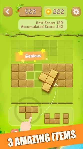 Puzzle Green Blocks (Пазл Зеленые Блоки)  [МОД Unlimited Money] Screenshot 3