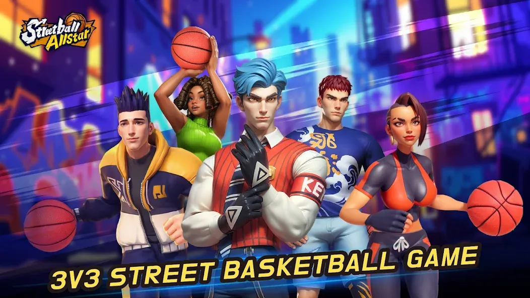 Streetball Allstar (тритбол Оллстар)  [МОД Unlimited Money] Screenshot 1