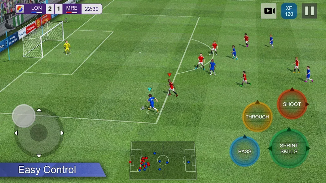 Pro League Soccer (Про лига футбола)  [МОД Бесконечные монеты] Screenshot 1