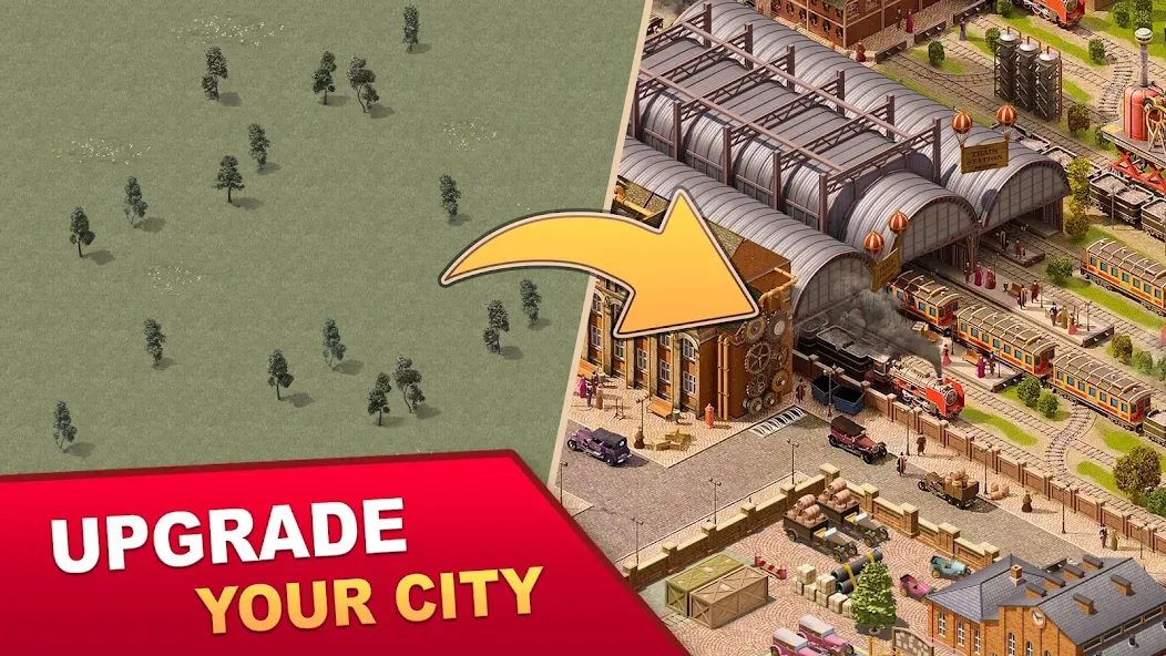 Steam City: Town building game (Стим Сити)  [МОД Меню] Screenshot 1