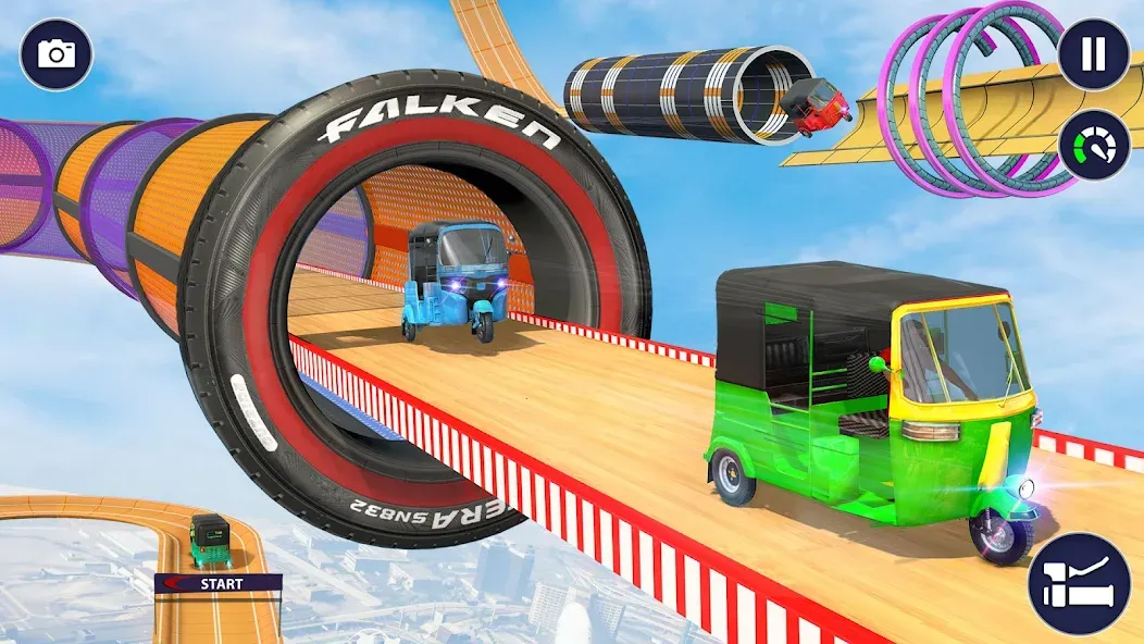 Tuk Tuk Auto Rickshaw Games 3D (Тук Тук Автомобильные рикши игры 3D)  [МОД Меню] Screenshot 5