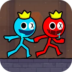 Скачать взлом Red and Blue Stickman 2024 (Ред энд Блу Стикмен 2)  [МОД Много монет] - последняя версия apk на Андроид