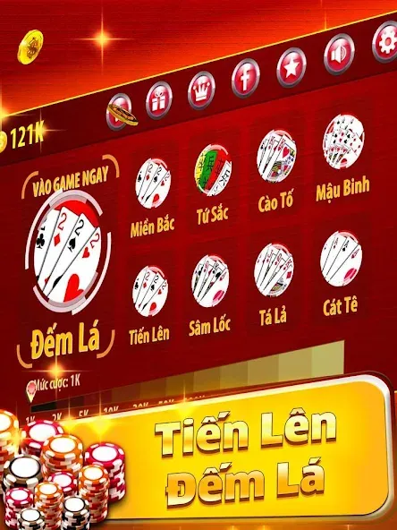 Tiến Lên Đếm Lá - Tien Len  [МОД Меню] Screenshot 1