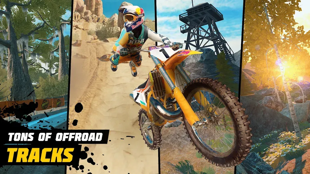 Dirt Bike Unchained: MX Racing (Дерт Байк Анчейнд)  [МОД Mega Pack] Screenshot 2