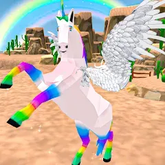 Взлом Flying Unicorn Pegasus Games  [МОД Бесконечные монеты] - последняя версия apk на Андроид