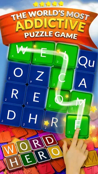 WordHero : word finding game (ВордХиро)  [МОД Много денег] Screenshot 1