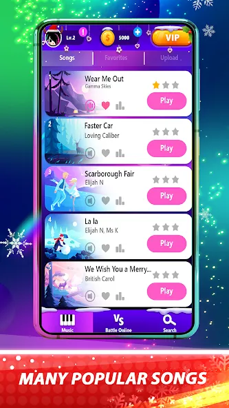 Magic Pink Tiles: Piano Game (Магические розовые плитки)  [МОД Все открыто] Screenshot 3