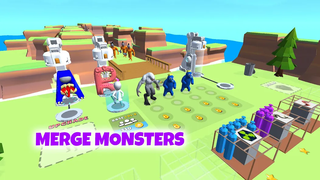 Grimace monster playground (Батл Плейграунд Монстерс)  [МОД Бесконечные монеты] Screenshot 2