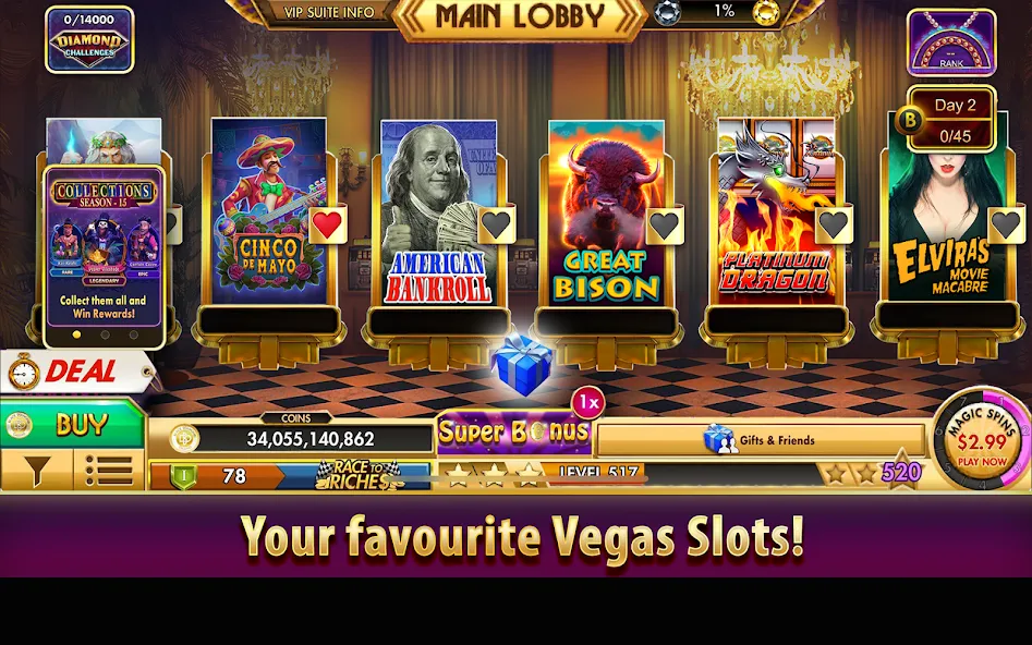 Black Diamond Casino Slots (СЛОТЫ)  [МОД Unlocked] Screenshot 1