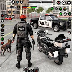 Скачать взлом US Police Car Parking - King  [МОД Unlimited Money] - последняя версия apk на Андроид