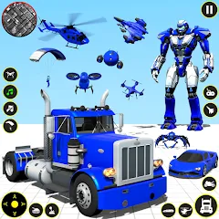 Скачать взломанную Truck Game - Car Robot Games  [МОД Menu] - полная версия apk на Андроид