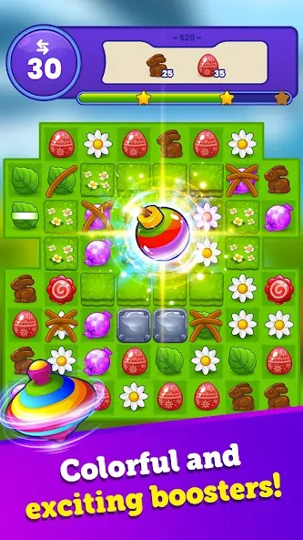 Easter Magic - Match 3 Game (Истер Мэджик)  [МОД Mega Pack] Screenshot 2