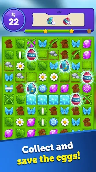 Easter Magic - Match 3 Game (Истер Мэджик)  [МОД Mega Pack] Screenshot 3