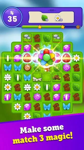 Easter Magic - Match 3 Game (Истер Мэджик)  [МОД Mega Pack] Screenshot 5