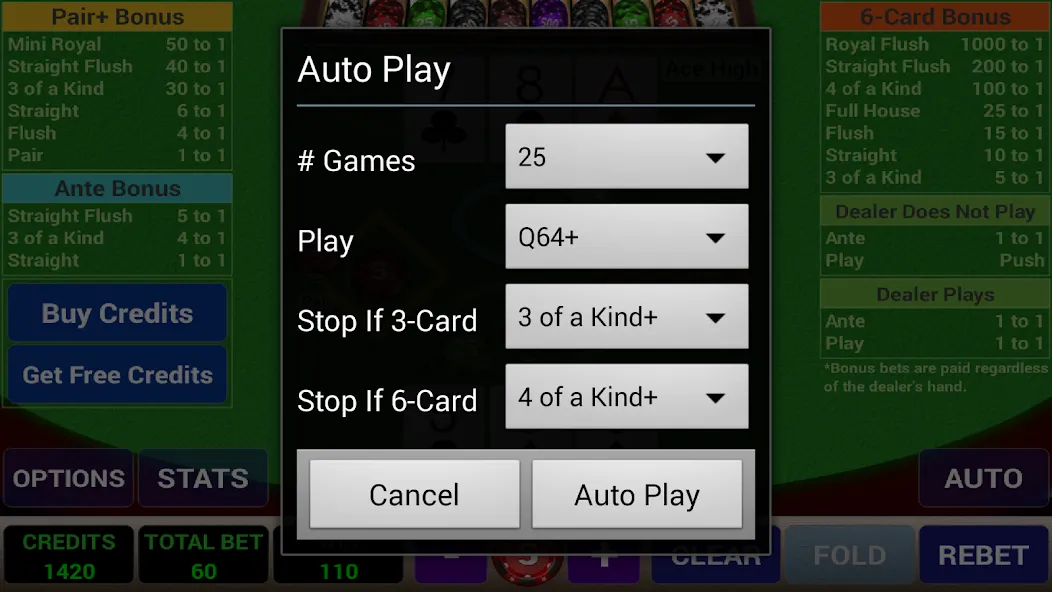 Ace 3-Card Poker (эйс 3)  [МОД Все открыто] Screenshot 5