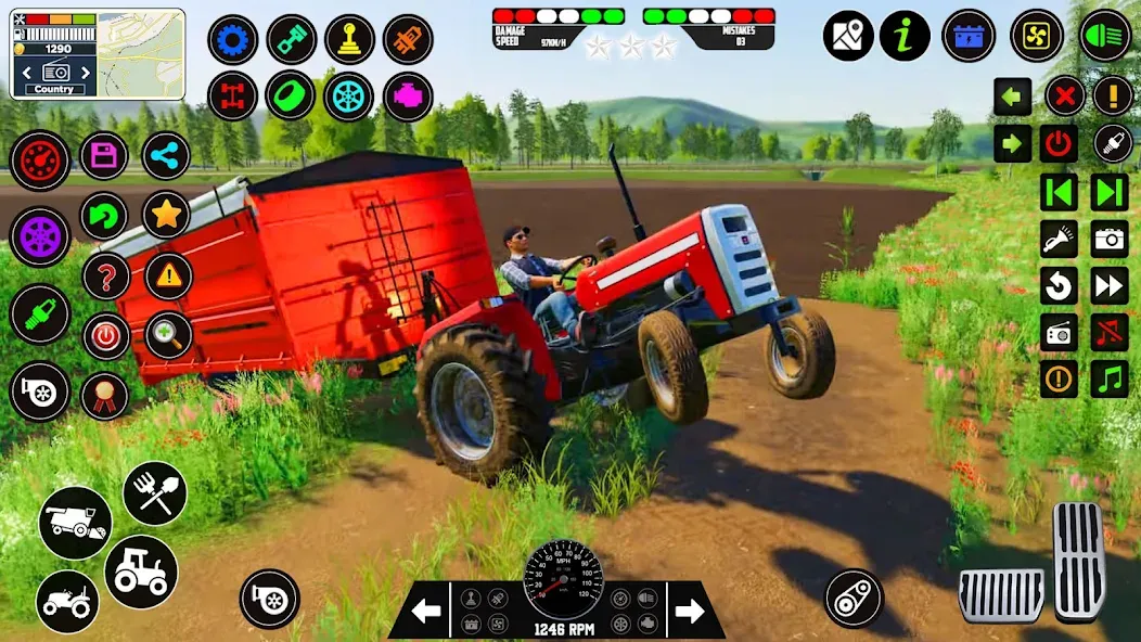 Indian Tractor Farming Games  [МОД Unlimited Money] Screenshot 5