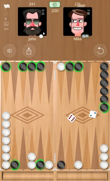 Backgammon Online  [МОД Unlocked] Screenshot 1