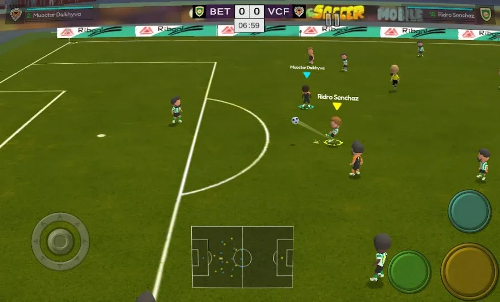 Super Arcade Soccer Mobile (упер Аркадный Футбол Мобильный)  [МОД Много монет] Screenshot 1