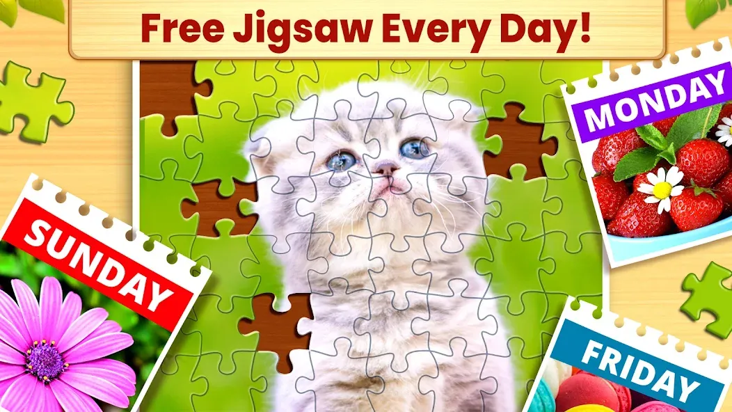 Jigsaw Puzzles: Picture Puzzle  [МОД Бесконечные монеты] Screenshot 3