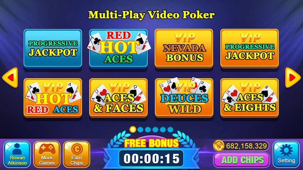 Video Poker Games - Multi Hand (Видео покер игры)  [МОД Unlocked] Screenshot 3