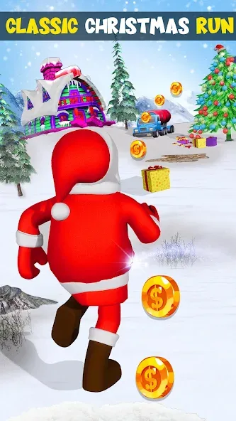 Xmas Santa Surfer Running Game (Ксмас Санта Серфер Раннинг Гейм)  [МОД Все открыто] Screenshot 5