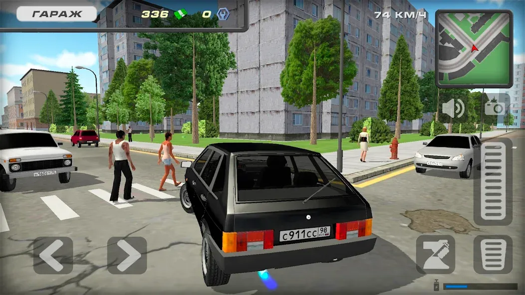 Lada 2109 Russian Car Driver  [МОД Все открыто] Screenshot 2