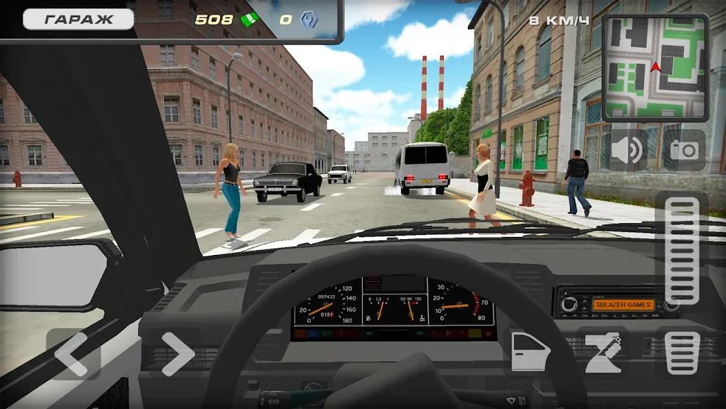 Lada 2109 Russian Car Driver  [МОД Все открыто] Screenshot 4