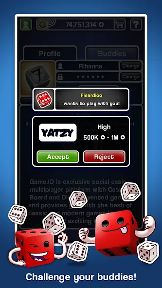 Yatzy Ultimate (Ятзи Ультимейт)  [МОД Бесконечные монеты] Screenshot 4