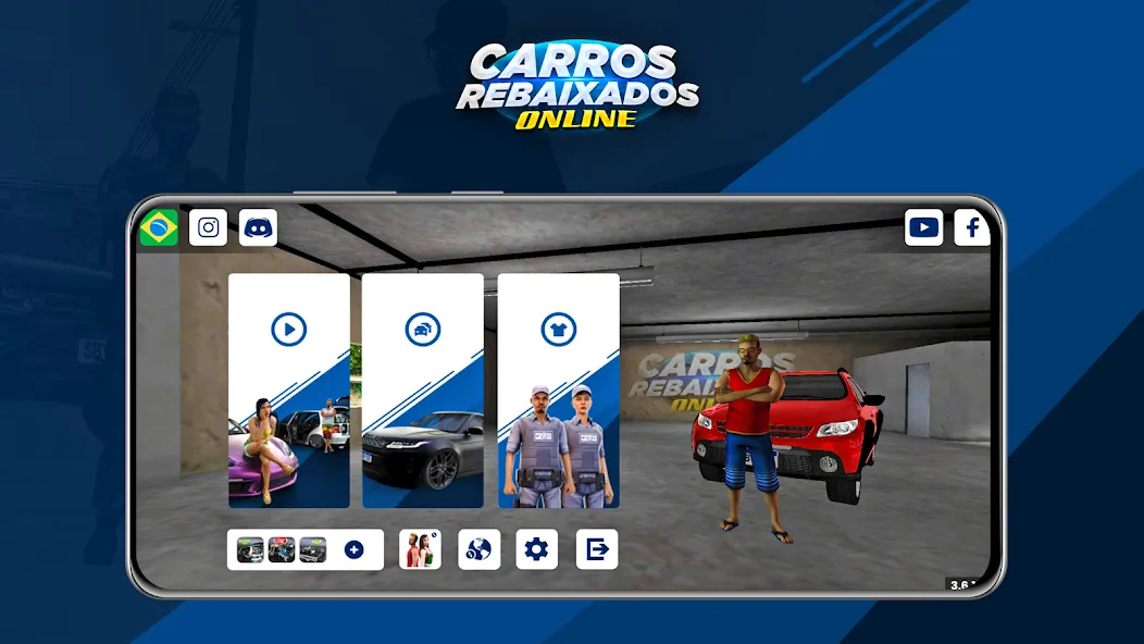 Carros Rebaixados Online (Каррос Ребайшадос Онлайн)  [МОД Бесконечные деньги] Screenshot 1