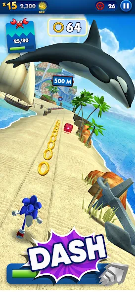 Sonic Dash - Endless Running (Соник Дэш)  [МОД Много денег] Screenshot 2