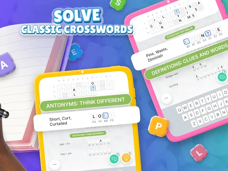 Acrostics－Cross Word Puzzles  [МОД Много денег] Screenshot 5