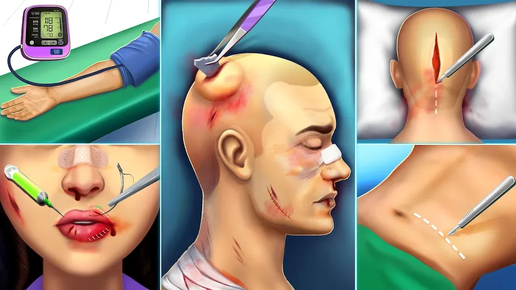 Surgery Simulator Doctor Game  [МОД Бесконечные деньги] Screenshot 4