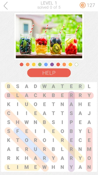 10x10 Word Search (десять на десять)  [МОД Все открыто] Screenshot 1