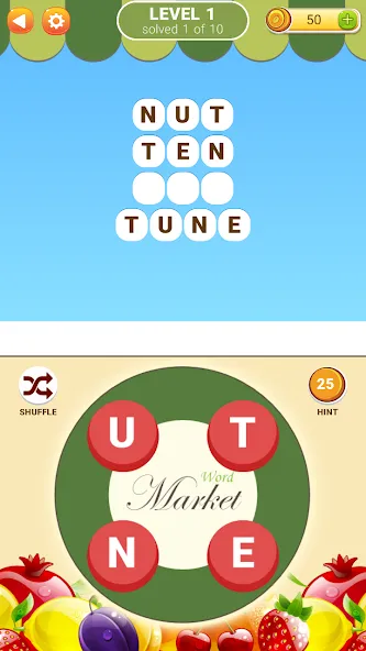 Word Market 2  [МОД Бесконечные монеты] Screenshot 1