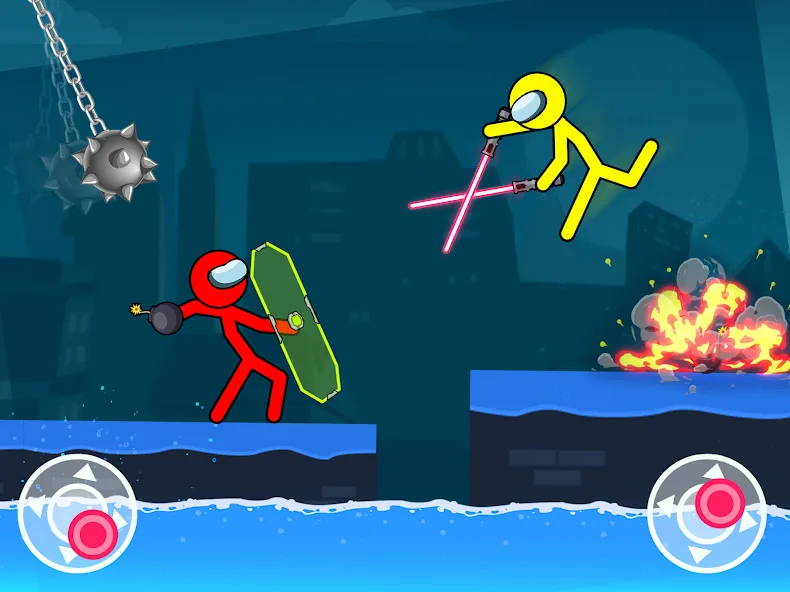 Stick-man Fighting Games  [МОД Все открыто] Screenshot 1