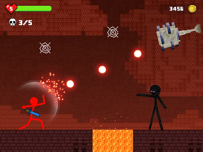 Stick-man Battle - Craft World  [МОД Много денег] Screenshot 3