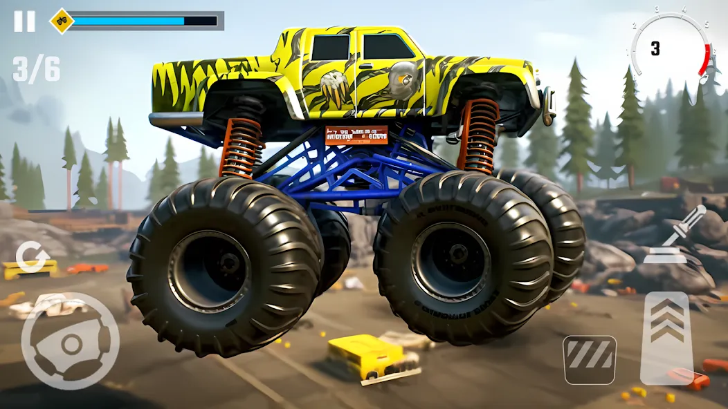 4x4 Monster Truck Racing Games (Монстр Трак Гонки игры)  [МОД Unlimited Money] Screenshot 4