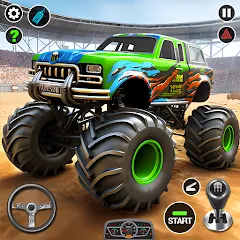 Скачать взлом 4x4 Monster Truck Racing Games (Монстр Трак Гонки игры)  [МОД Unlimited Money] - полная версия apk на Андроид